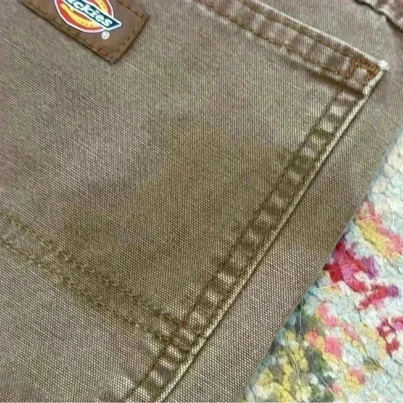 Vintage‎ Dickies Carpenter Cargo Relaxed Workwear Shorts W32 Brown - Picture 6 of 7